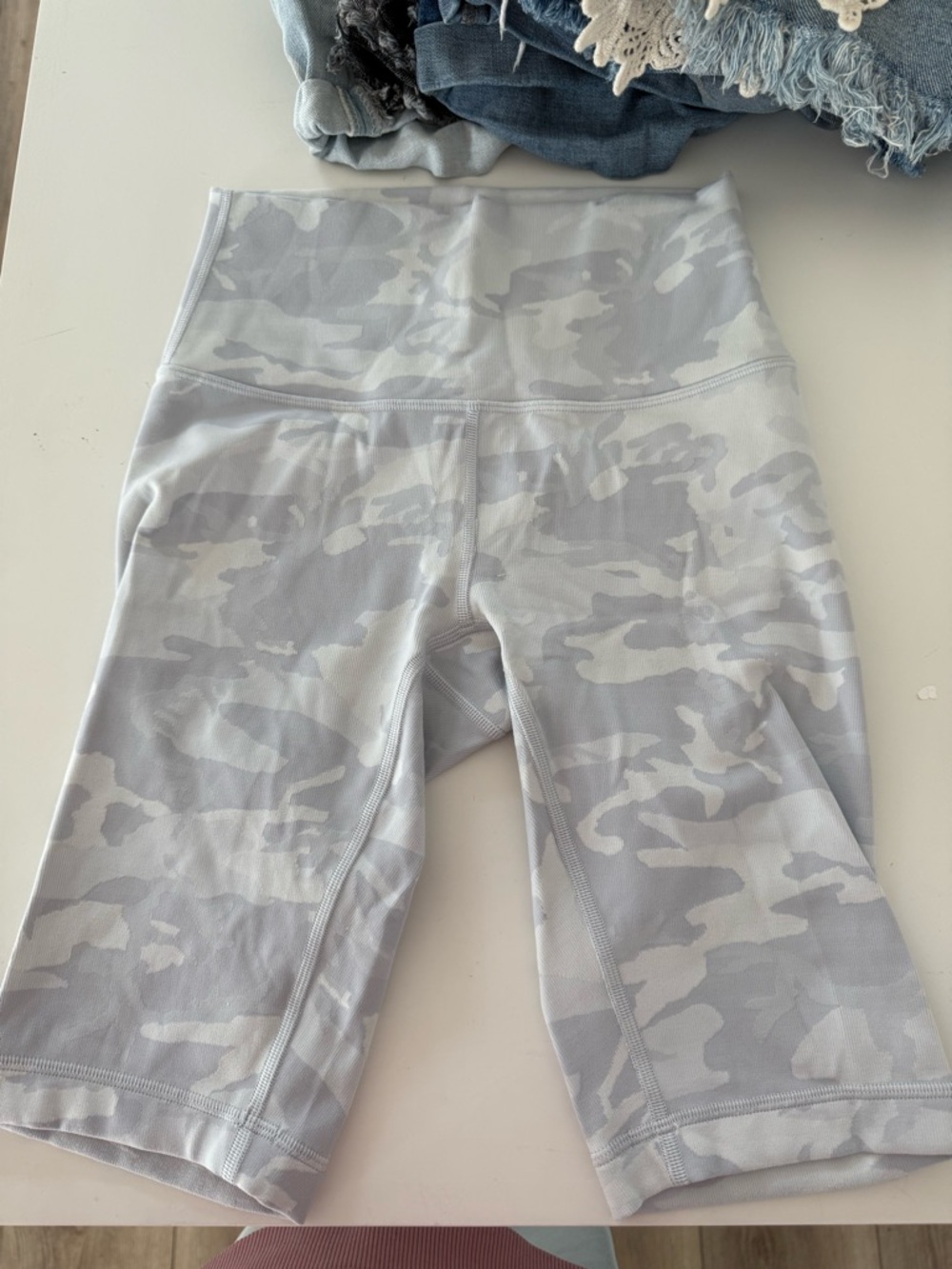 Lululemon Gray Camo Shorts